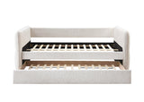 Trundle bed pulled out showing sleeping space