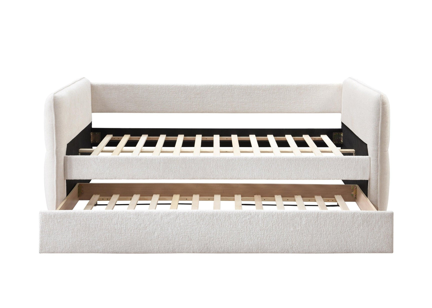 Trundle bed pulled out showing sleeping space
