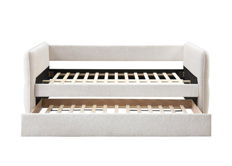 Trundle bed pulled out showing sleeping space