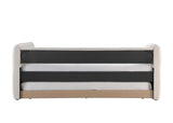 Back panel assembly hook-on detail