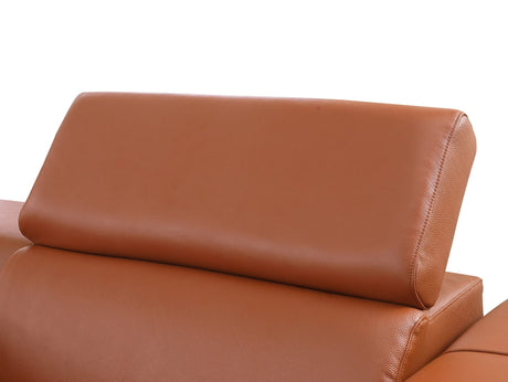 Picasso II Caramel Italian Leather 6-Piece Power Reclining Sectional with 2 Power Seats view 9