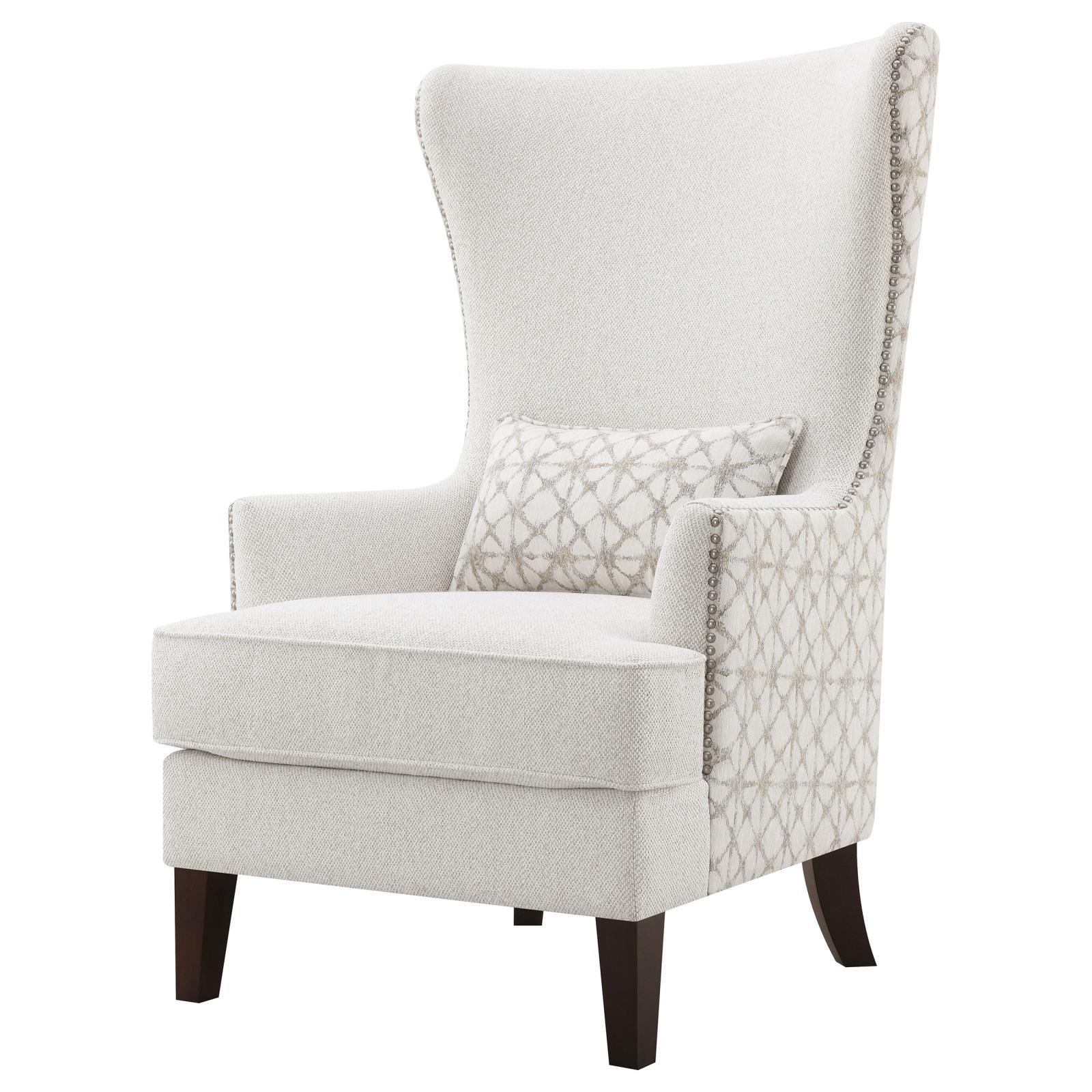 Detail of silver nail head trim on Pippin Upholstered Chair