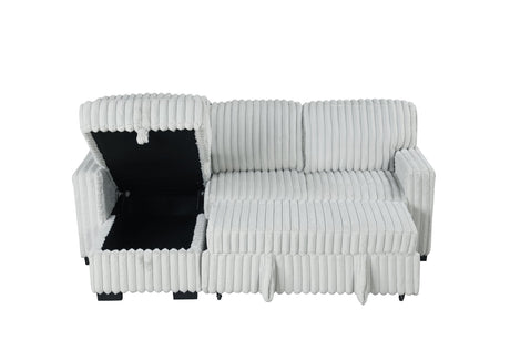 Poland Gray Reversible Sectional Sofa main view