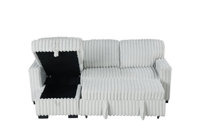 Poland Gray Reversible Sectional Sofa main view