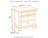 Side profile of Porter Rustic Brown Panel Bedroom Set bed