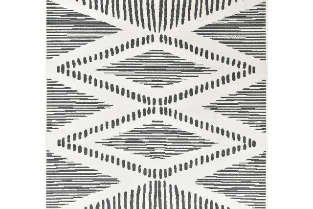Posh 152 Medium Bone Rug by New Era, angled top-down view
