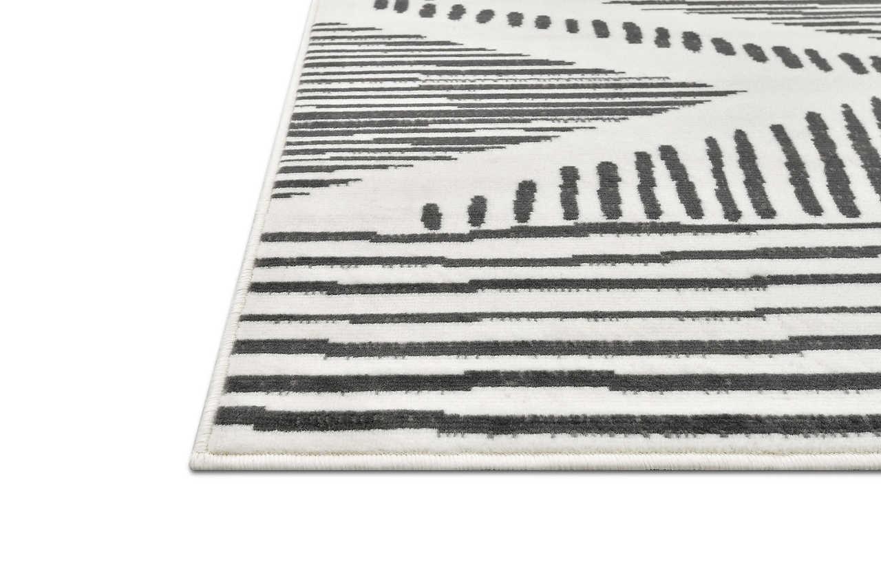 Posh 152 Medium Bone Rug edge detail