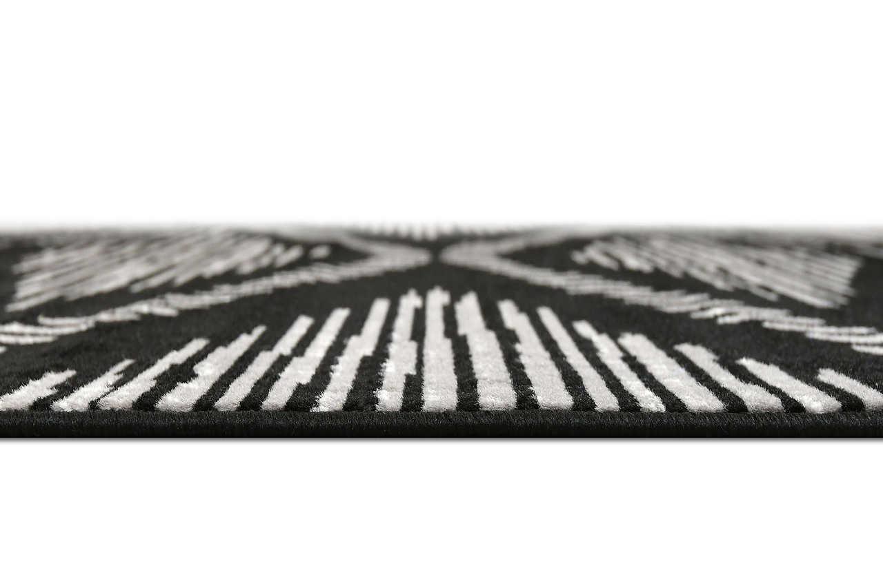 Posh 152-Crow medium area rug displayed in living room setting