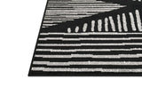 Posh 152-Crow medium area rug rolled side view