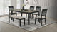 detail view of Folio Gray Black Rectangular Dining Room Set dining room furniture