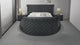Voltare Black Tufted Upholstered Queen Bed with Storage Options