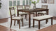 room view of Avasa Dark Brown Dining Room Set dining room furniture