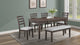main view of Wagner Dark Brown Storage Rectangular Dining Room Set dining room furniture
