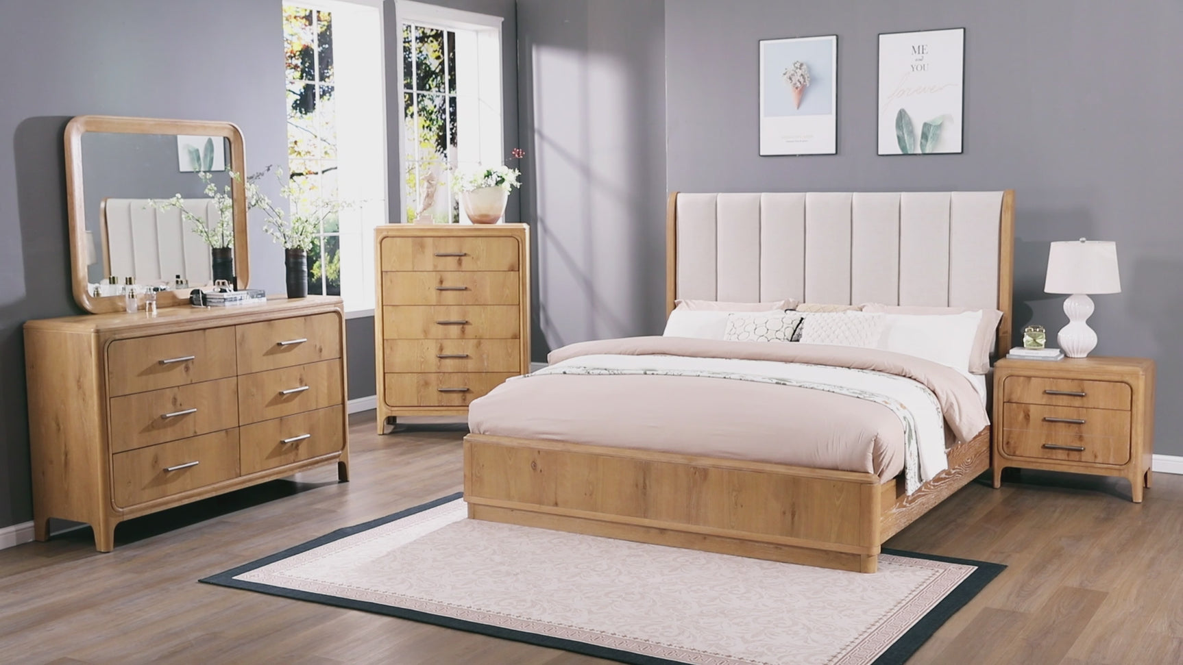 Westcott Natural Cerused Nightstand
