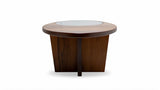 Sasha Walnut Coffee Table highlighting smooth wood surface