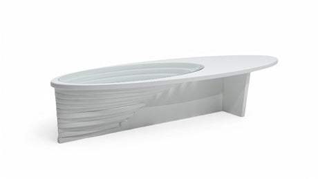 Sasha White Coffee Table contemporary living room