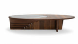 Walnut Coffee Table by Nova in cozy living room setting