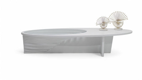 Sasha White Coffee Table front view
