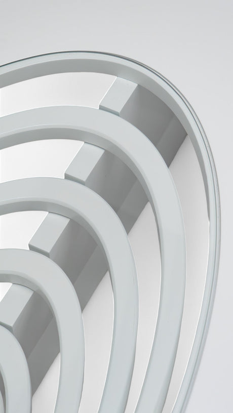 Sasha White Coffee Table close-up of white finish