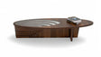 Sasha Walnut Coffee Table front top view in walnut finish