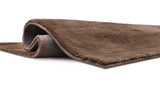 Rabbit Chocolate medium area rug - angled view