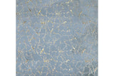 Rabbit Silver Gold medium rug showcasing silver and gold blend, front view