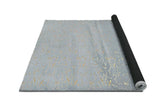 Side angle of Rabbit Silver Gold medium rug detail