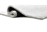 Rabbit White and Silver medium rug - angled view