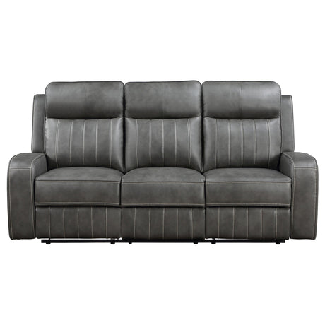 Raelynn sofa manual recline lever detail
