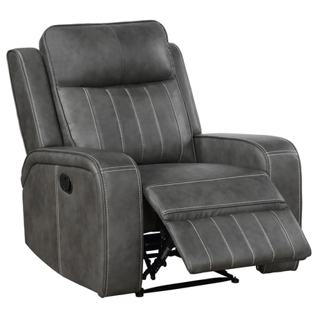Loveseat with console open showing storage
