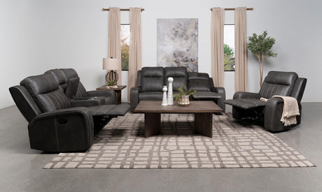 Raelynn loveseat in a contemporary room setting