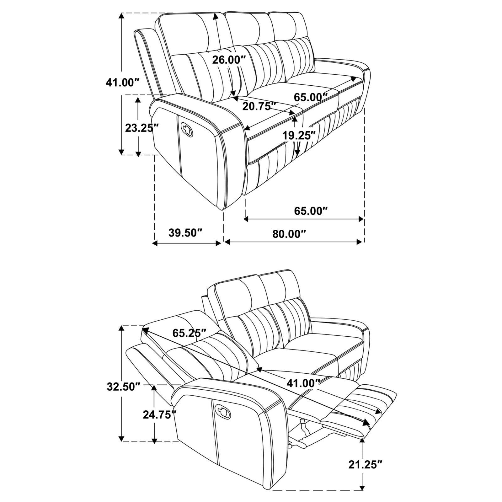 Back webbing construction under cushions