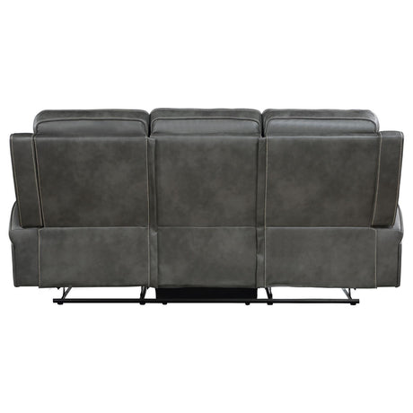 Manual recline lever on Raelynn motion sofa