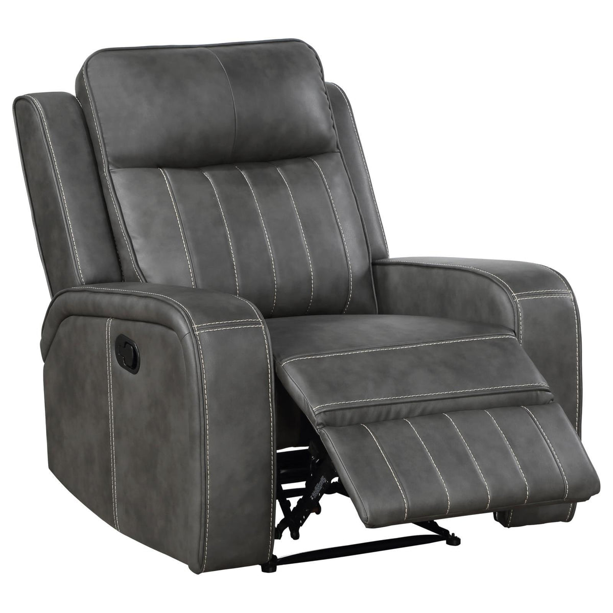 Raelynn Recliner manual adjustment close-up