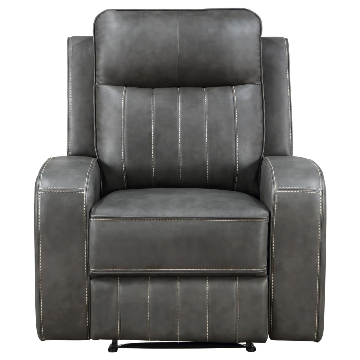 Raelynn Recliner vertical topstitching detail