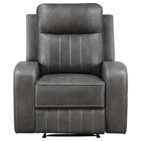 Raelynn Recliner vertical topstitching detail