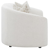 Fabric texture detail on Rainn 2-Piece Boucle Upholstered Sofa Set Latte