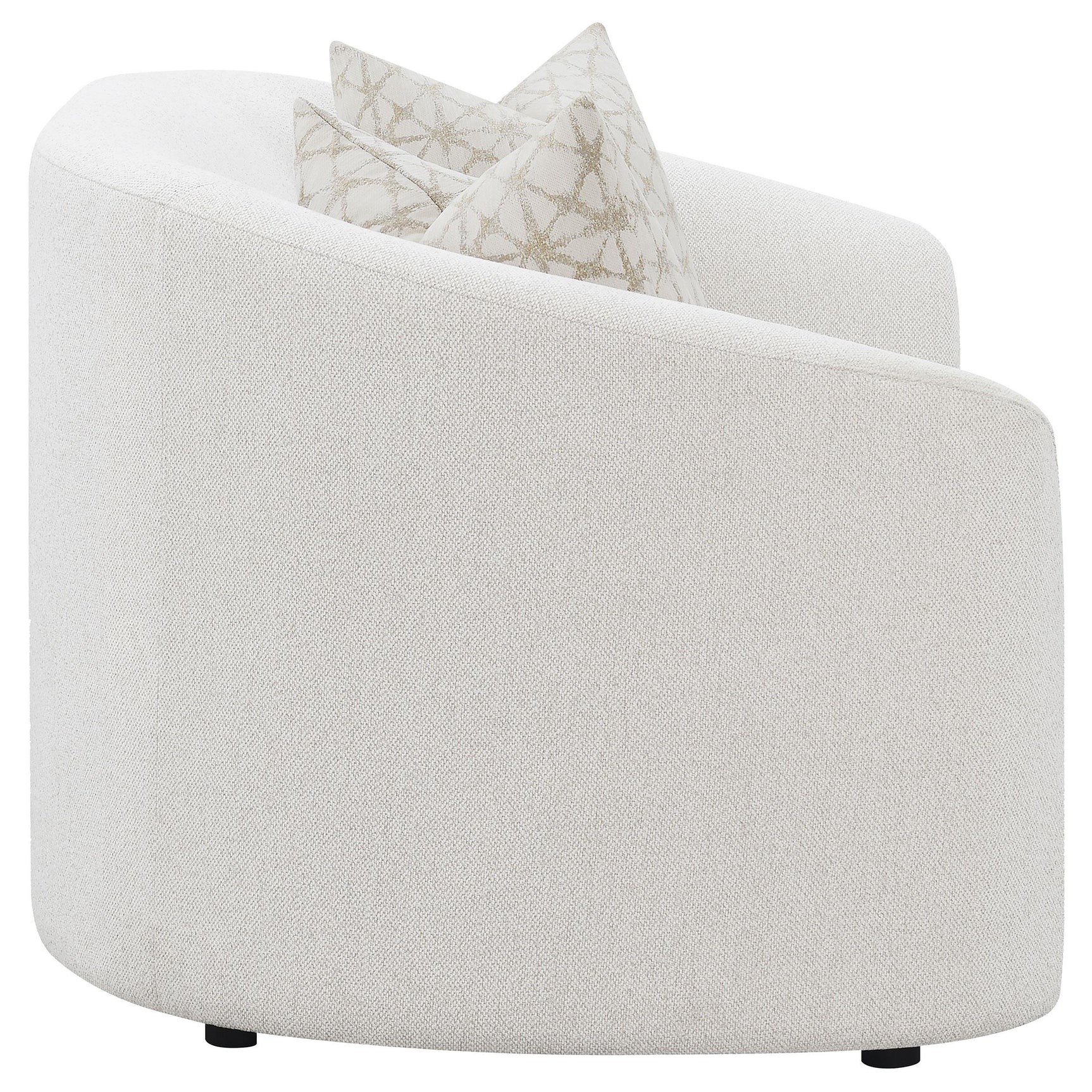 Fabric texture detail on Rainn 2-Piece Boucle Upholstered Sofa Set Latte
