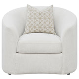 Detailed fabric texture on Rainn Latte Sofa Set