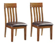 Close-up of Ralene dining chair seat and back