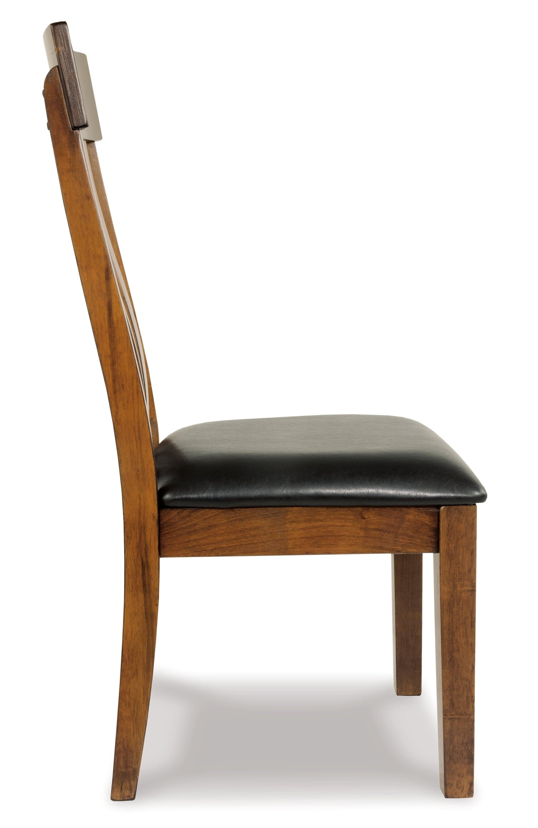 Detailed look at faux leather upholstery