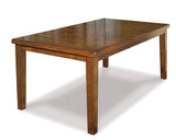 Close-up of Ralene dining table wood finish and upholstery