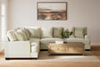 Rawcliffe Parchment Chenille 3-Piece Sectional - image 1
