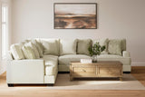 Rawcliffe Parchment Chenille 3-Piece Sectional - image 1