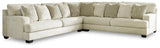 Rawcliffe Parchment Chenille 3-Piece Sectional - image 2
