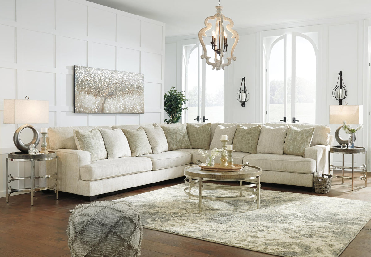 Rawcliffe Parchment Chenille 3-Piece Sectional - image 5