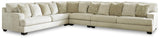 Rawcliffe Parchment Chenille 4-Piece Sectional - image 2