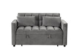 Relax gray sleeper sofa front view