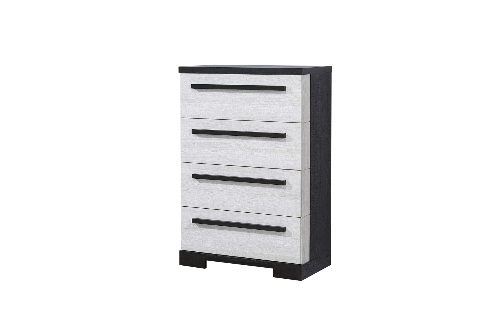 Remington Chalk Ebony TV Stand drawers and shelves