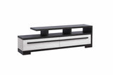 Remington Chalk Ebony TV Stand showcasing storage capacity